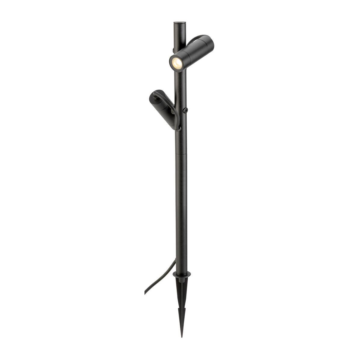 LA 1007869 HELIA SLIM Pole double LED, venkovní stojací lampa, černá IP65 3000K - BIG WHITE (SLV)
