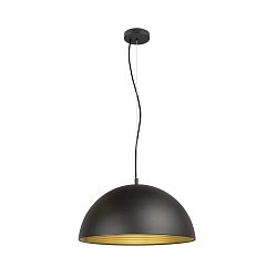 Obrázek pro produkt FORCHINI M 50 závěsné svítidlo, E27, délka závěsu 150 cm, 1x max. 40 W, matná černá / matná zlatá - BIG WHITE (SLV)