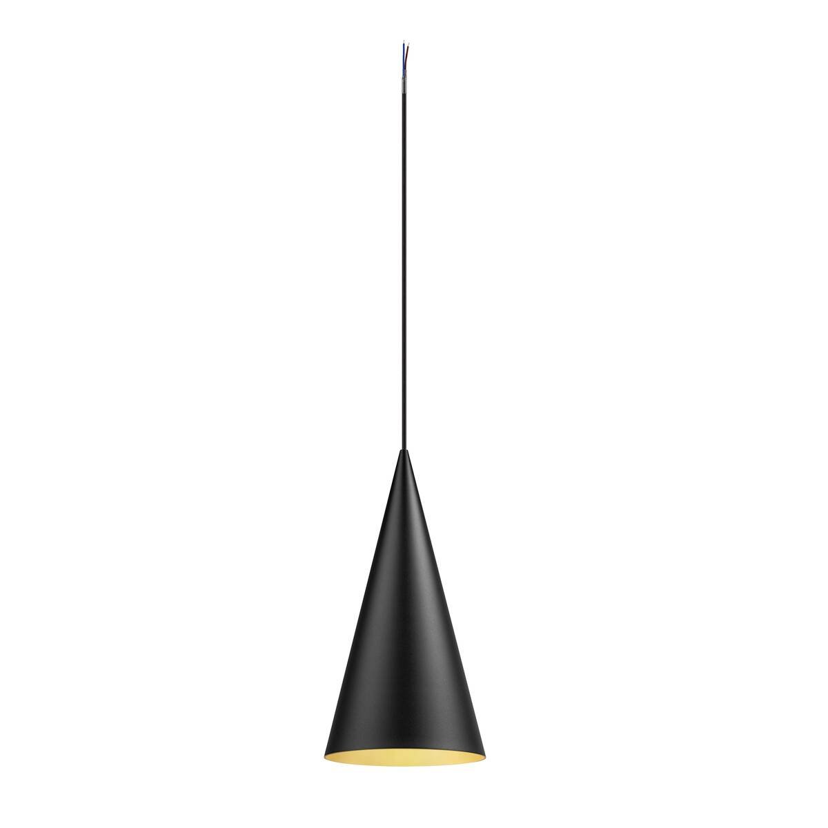LA 1008502 MAGICO 20 závěsné svítidlo, E27, délka závěsu 180cm, 1x max. 10W, matná černá/zlatá - BIG WHITE (SLV)