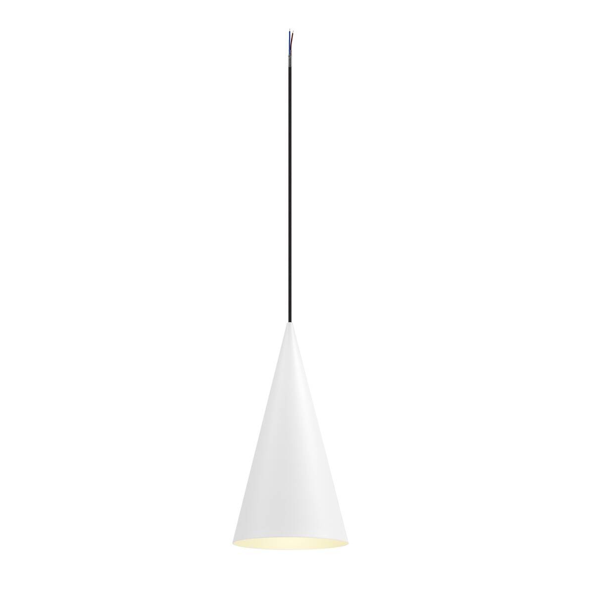 LA 1008501 MAGICO 20 závěsné svítidlo, E27, délka závěsu 180cm, 1x max. 10W, matná bílá - BIG WHITE (SLV)
