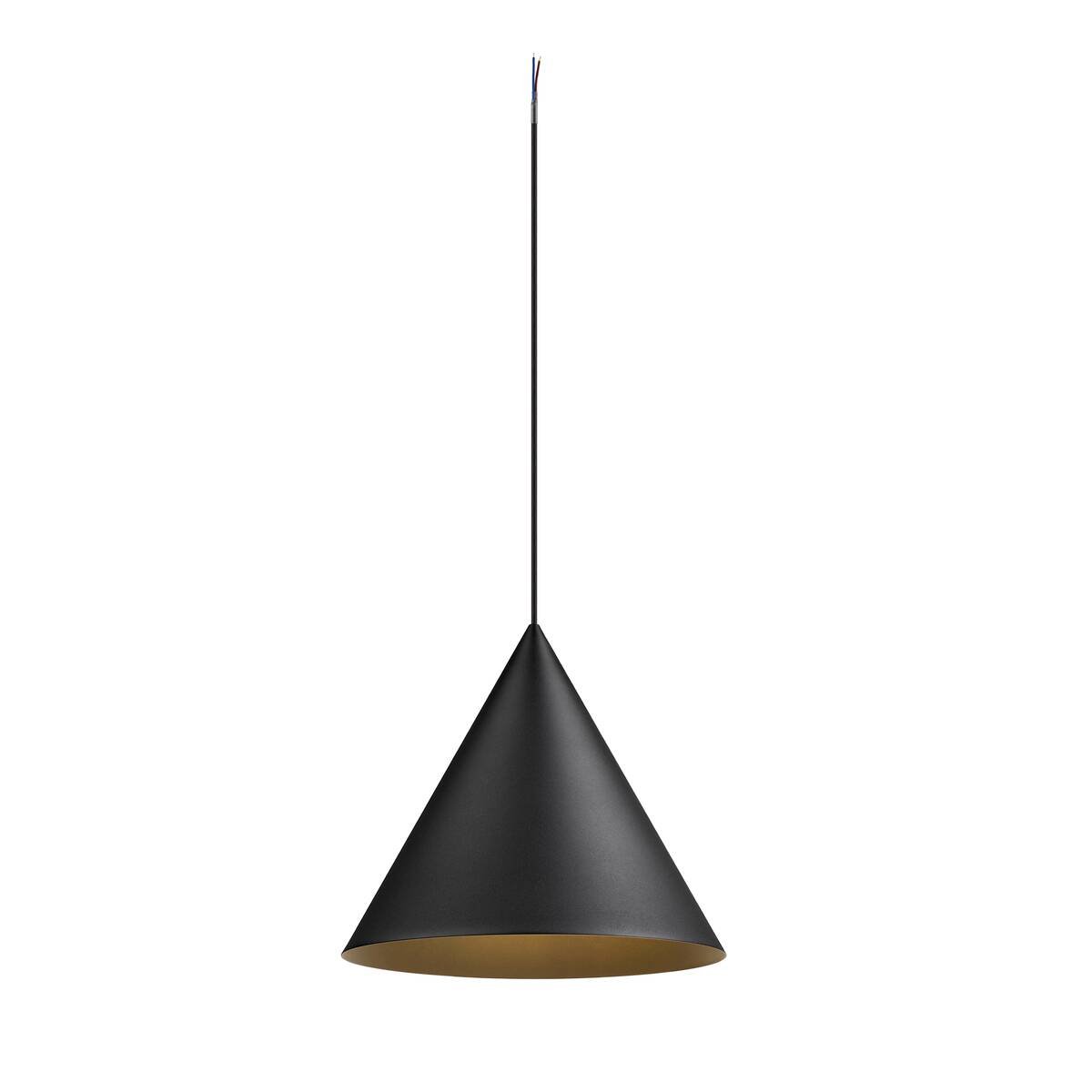 LA 1008503 MAGICO 38 závěsné svítidlo, E27, délka závěsu 180 cm, 1x max. 10 W, matná černá barva - BIG WHITE (SLV)