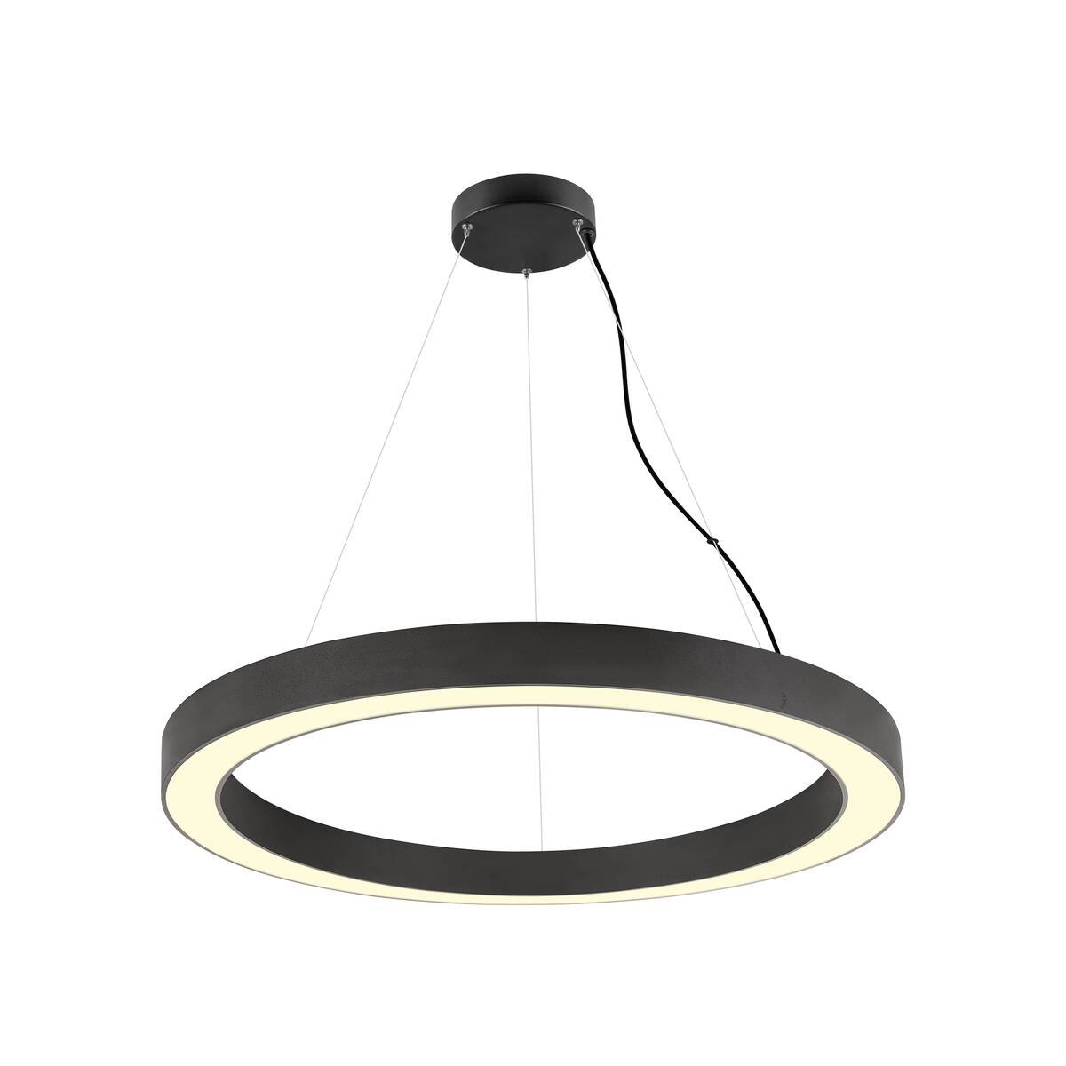 LA 1008595 MEDO® RING 90 závěsné svítidlo, délka závěsu 300 cm, 3000/4000K, 110°, DALI, černá barva. - BIG WHITE (SLV)