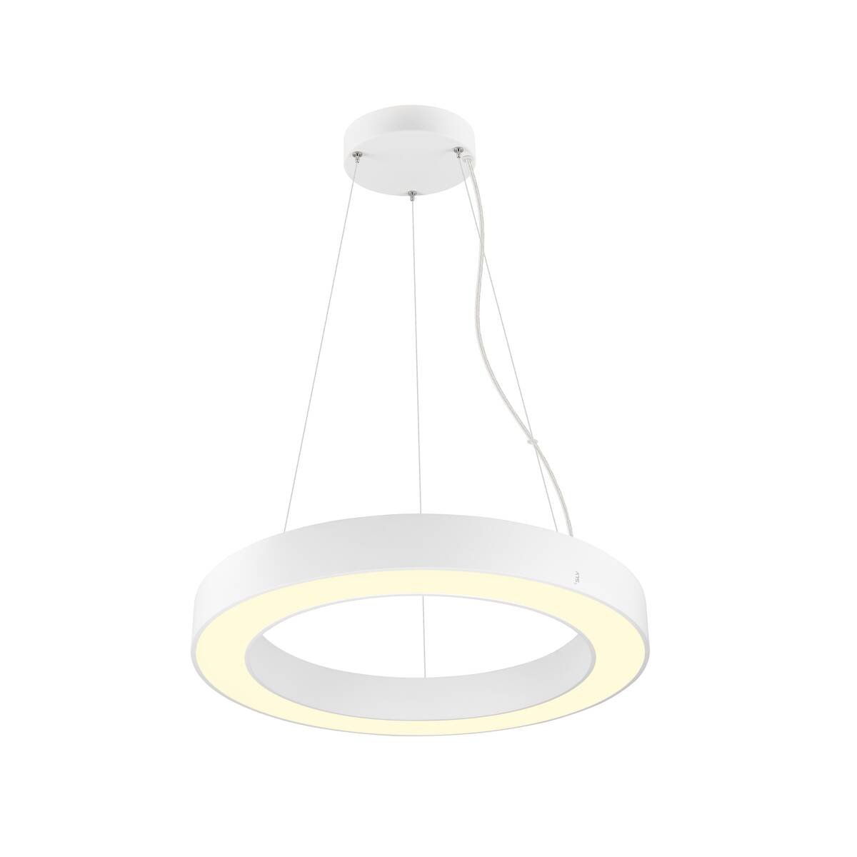 LA 1008592 MEDO® RING 60 závěsné svítidlo, délka závěsu 300 cm, 3000/4000K, 110°, PHASE, bílé. - BIG WHITE (SLV)