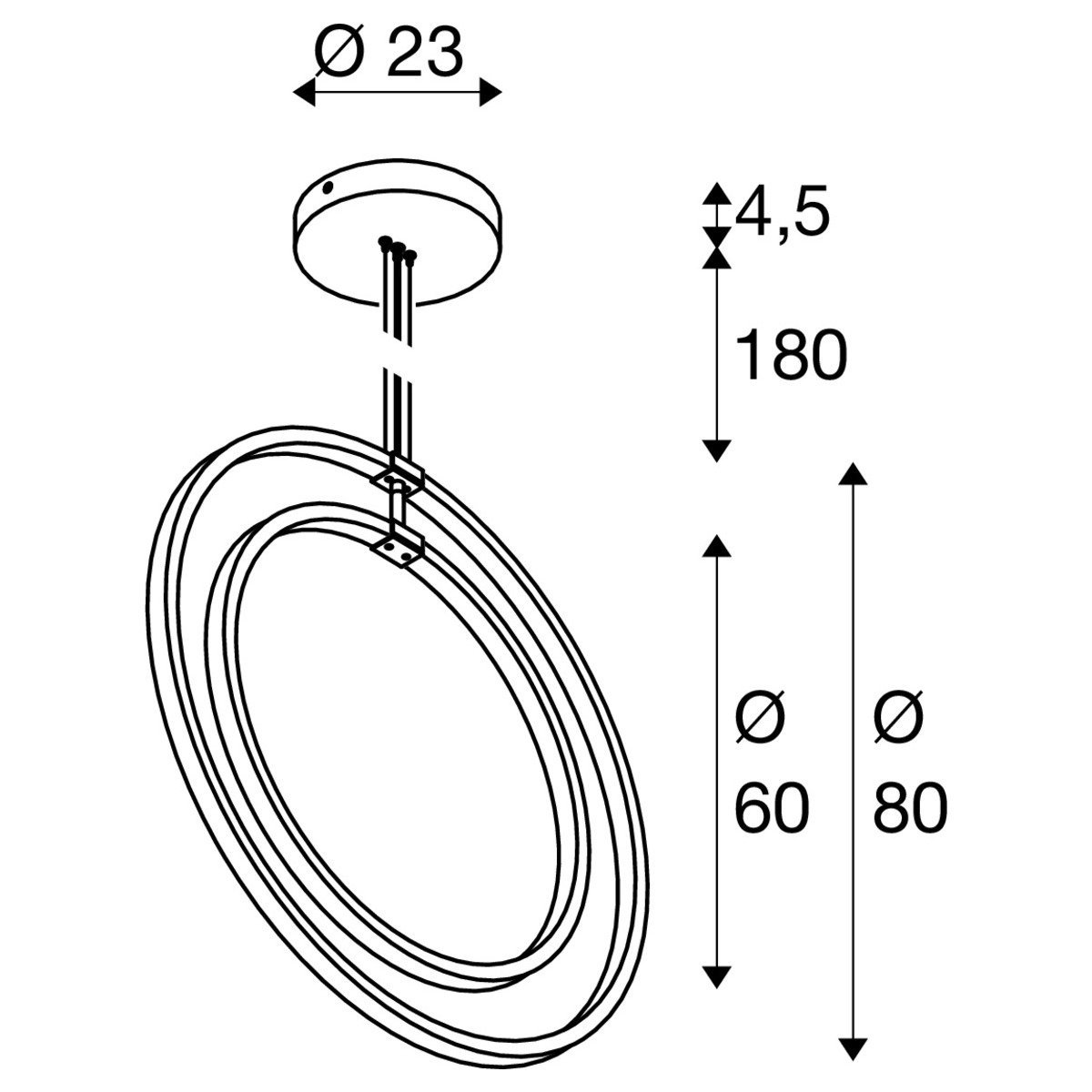LA 1008003 ONE VERTICAL PD závěsné svítidlo, 180 cm, 2700/3000 K, FÁZE, bílá - BIG WHITE (SLV) (obrázek 10)