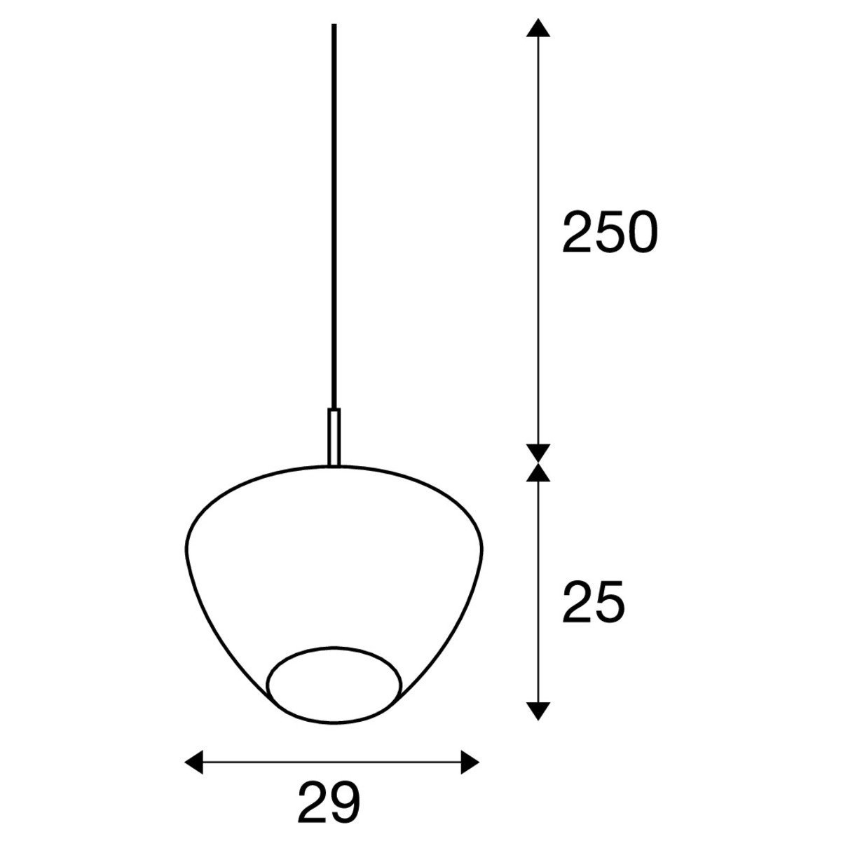 LA 1007881 PANTILO CONVEX 29 závěsné svítidlo, 250 cm, E27, max. 40 W, bílé - BIG WHITE (SLV) (obrázek 4)