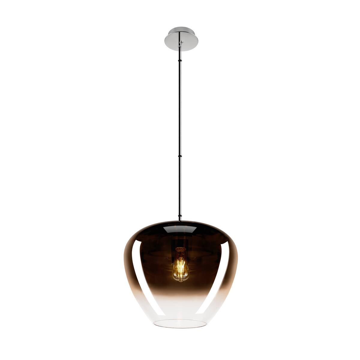 LA 1007876 PANTILO CONVEX 40 závěsné svítidlo, 150cm, E27, max. 40W, měď - BIG WHITE (SLV)