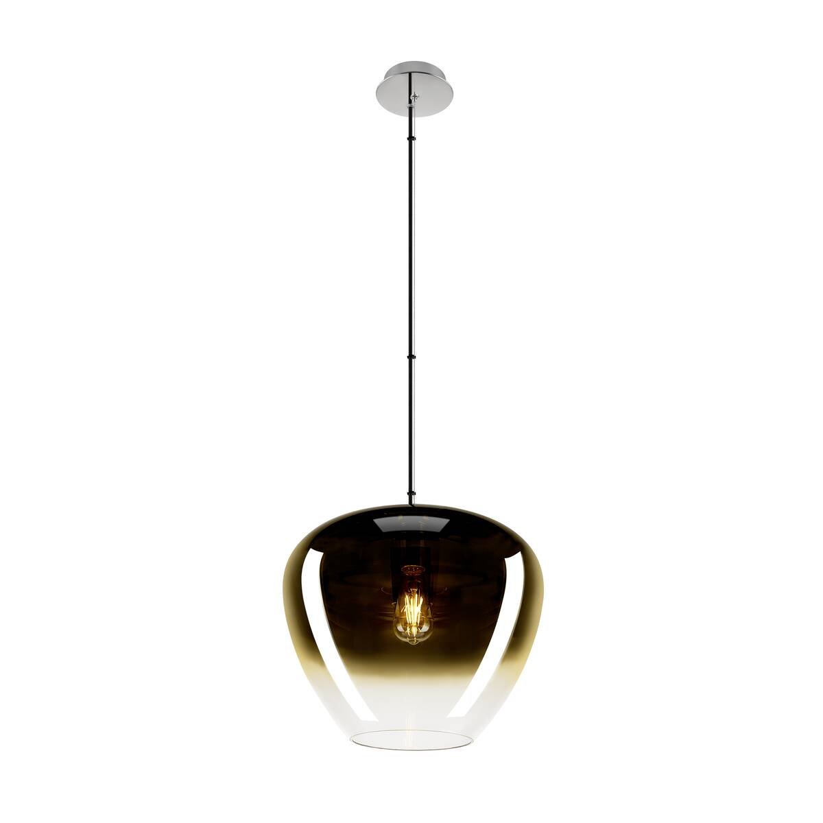 LA 1007877 PANTILO CONVEX 40 závěsné svítidlo, 150cm, E27, max. 40W, zlaté - BIG WHITE (SLV)