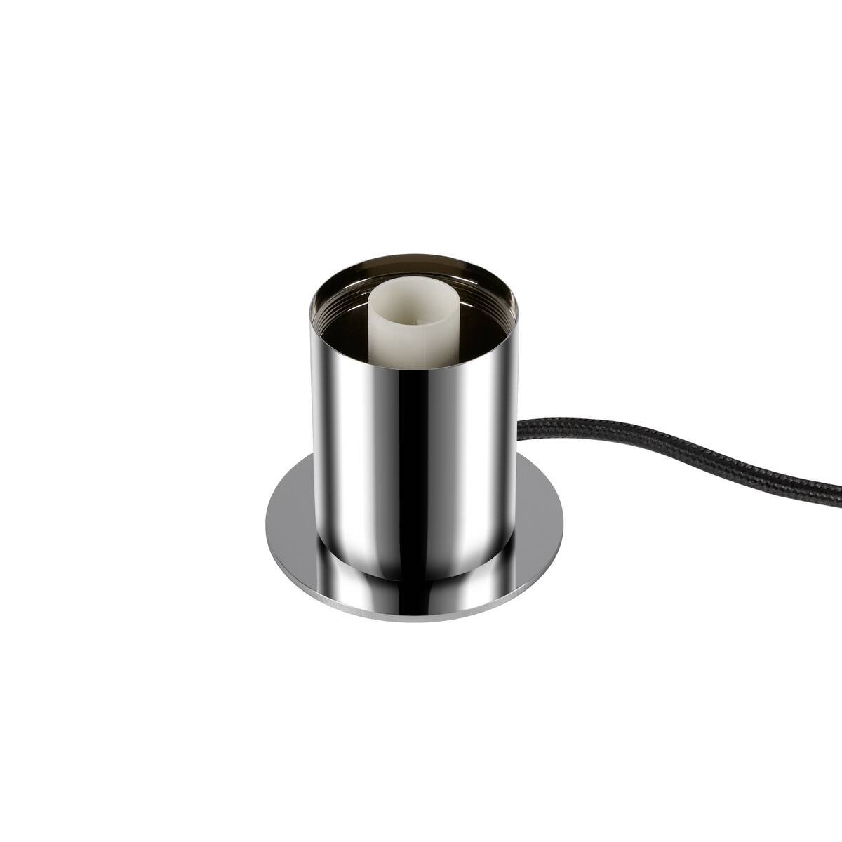 LA 1008111 VARYT Stolní lampa, kulatá, 1x max. 6W, E14, chrom - BIG WHITE (SLV)