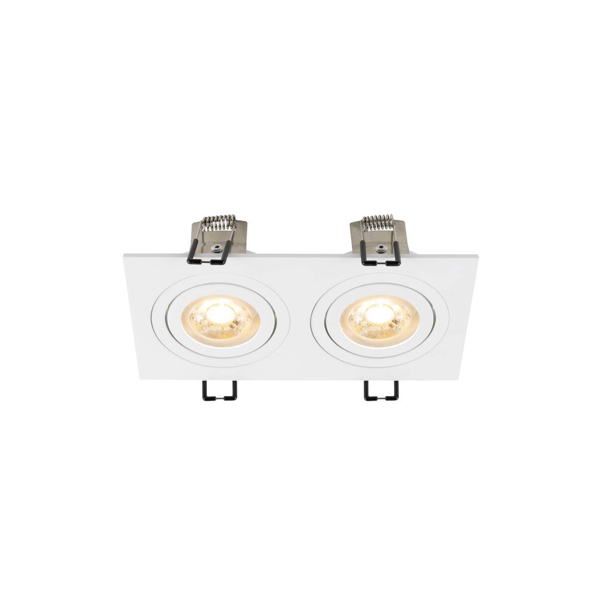 LA 1008509 NEW TRIA® 155 zapuštěné stropní svítidlo, čtvercové, 2 x GU10, dvoulampa, bílá barva. - BIG WHITE (SLV) (obrázek 3)