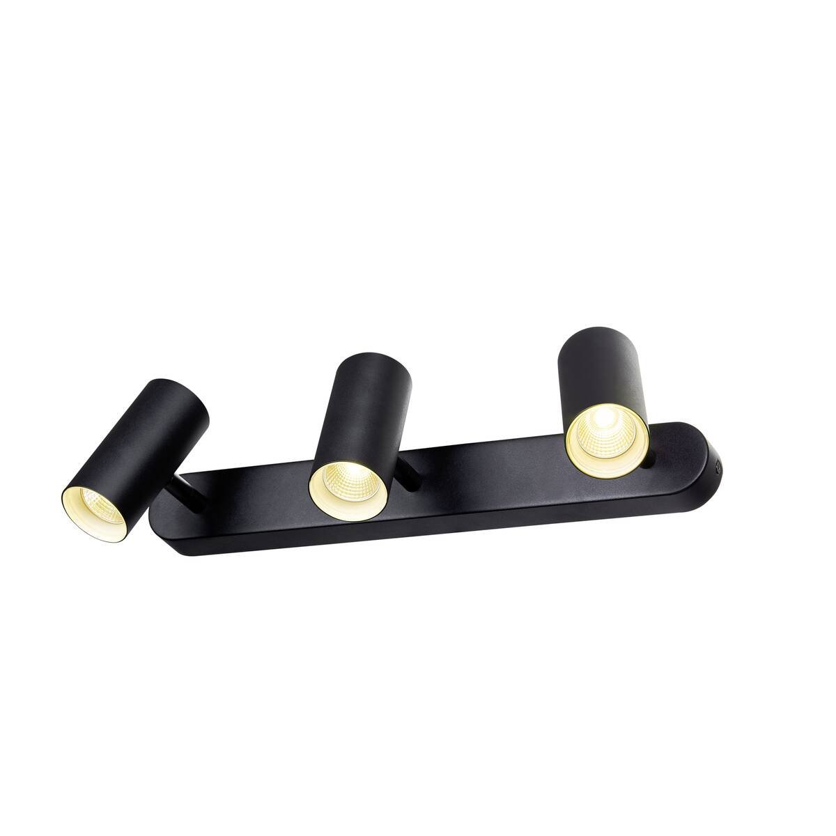 LA 1008708 NOBLO® nástěnné a stropní svítidlo, trojité, kulaté, 2000-3000K, 22W, Dim-to-Warm, PHASE, 36°, černé - BIG WHITE (SLV) (obrázek 3)