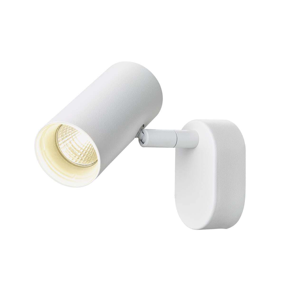 LA 1008703 NOBLO® nástěnné a stropní svítidlo, jednoduché, kulaté, 2000-3000K, 8W, Dim-to-Warm, PHASE, 36°, bílé - BIG WHITE (SLV)