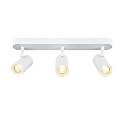Obrázek pro produkt NOBLO® nástěnné a stropní svítidlo, trojité, kulaté, 2000-3000K, 22W, Dim-to-Warm, PHASE, 36°, bílé - BIG WHITE (SLV)