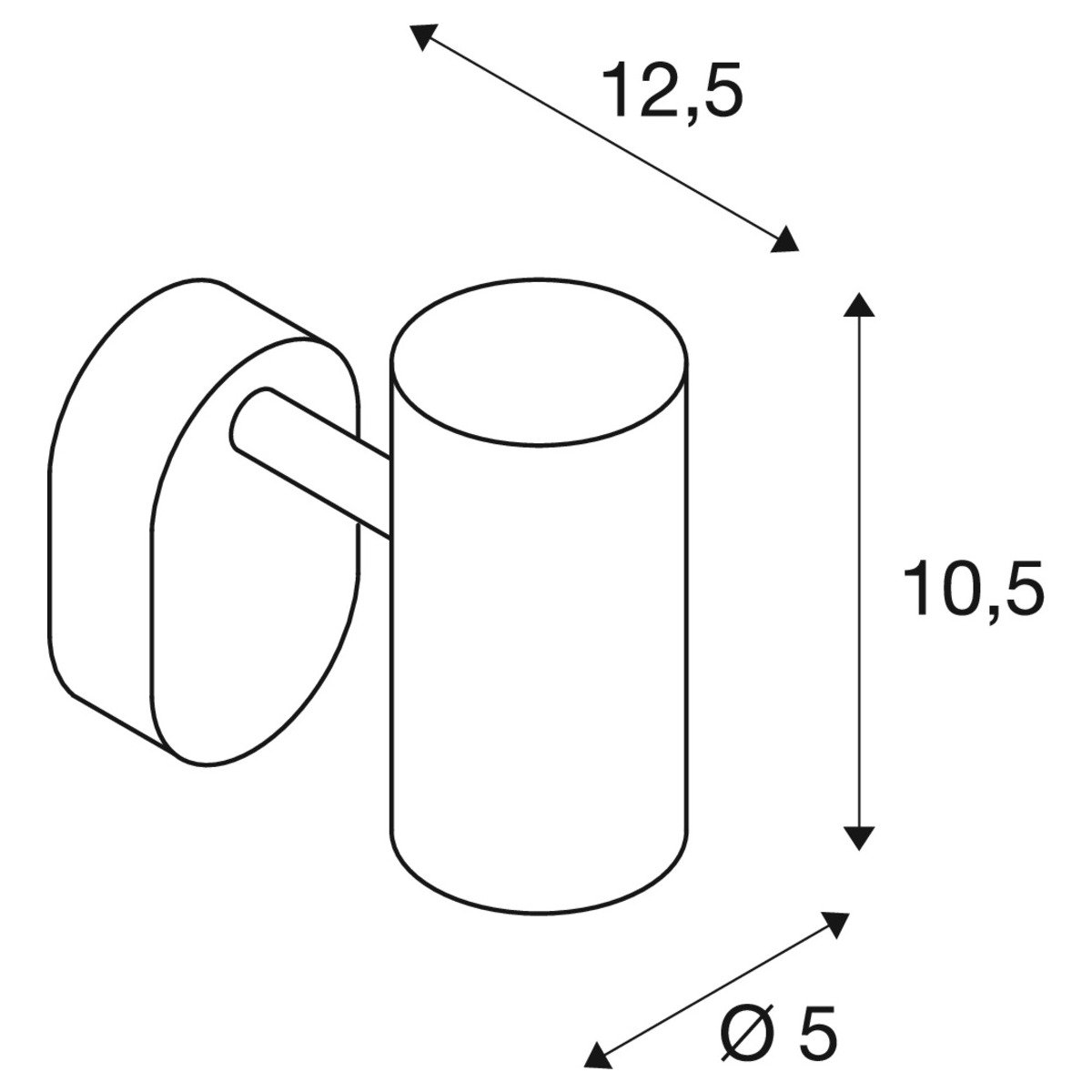 LA 1008718 NOBLO® nástěnné a stropní svítidlo, jednoduché, kulaté, 2700K, 6W, PHASE, 32°, černé - BIG WHITE (SLV) (obrázek 10)
