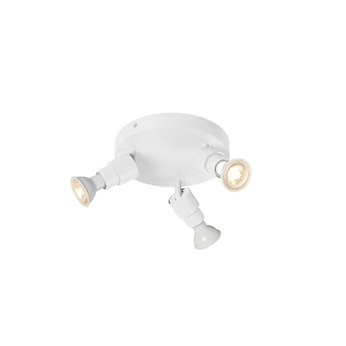 LA 1008236 PURI 2.0 Basic nástěnný a stropní svítidlo, kulaté, 3 x max. 6W GU10, bílé - BIG WHITE (SLV)