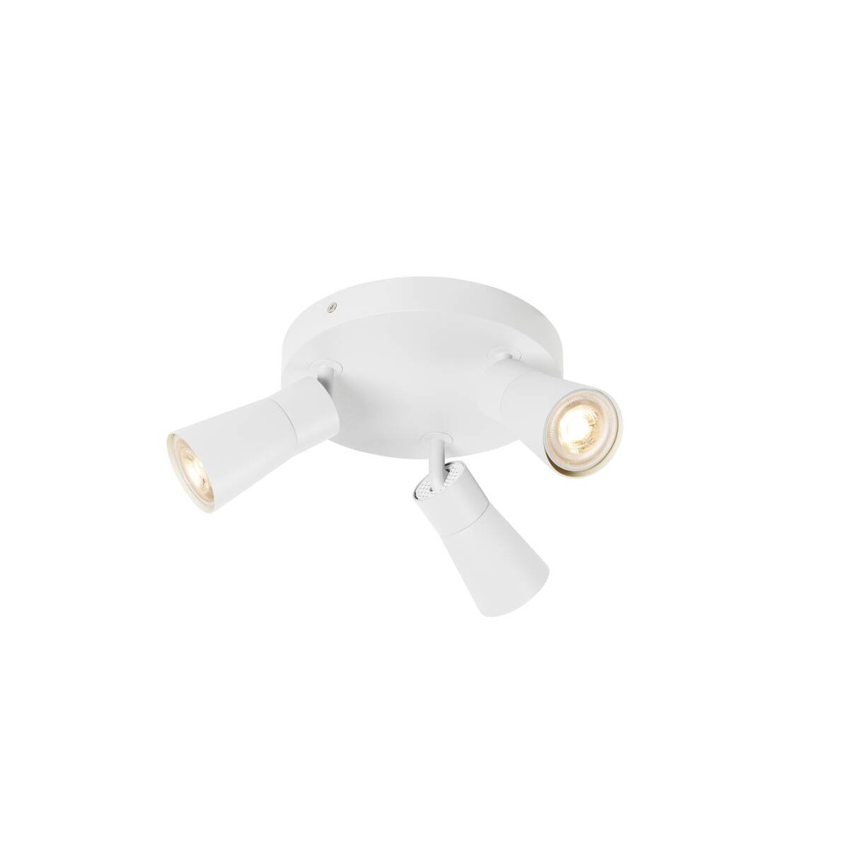 LA 1008338 PURI 2.0 Cone nástěnné a stropní svítidlo, kulaté, 3 x max. 6W GU10, bílé - BIG WHITE (SLV)