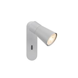 Obrázek pro produkt PURI 2.0 Cone nástěnné a stropní svítidlo, vypínač, obdélníkový, 1x max. 6W GU10, šedá - BIG WHITE (SLV)