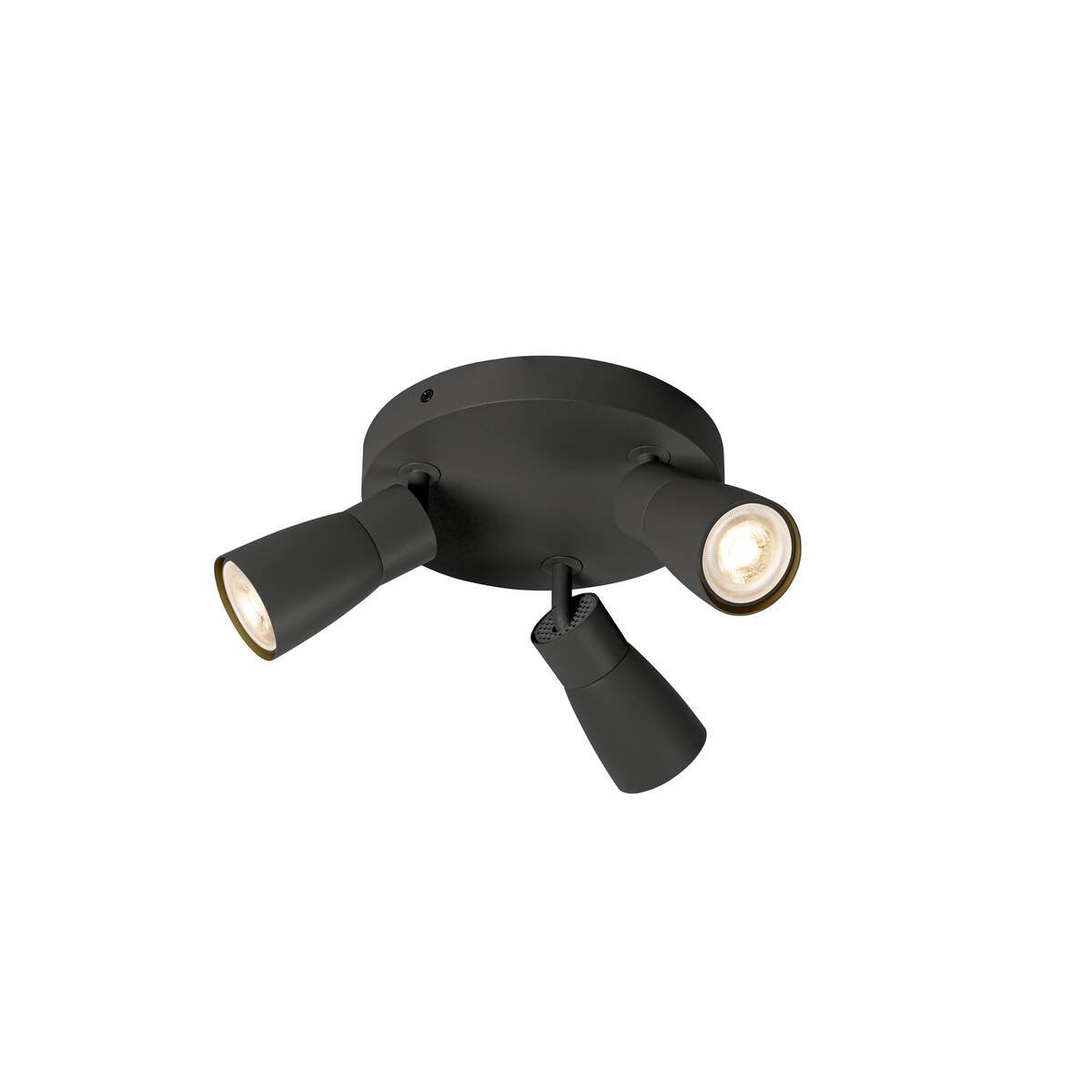 Levně LA 1008340 PURI 2.0 Dome nástěnné a stropní svítidlo, kulaté, 3 x max. 6W GU10, černé - BIG WHITE (SLV)