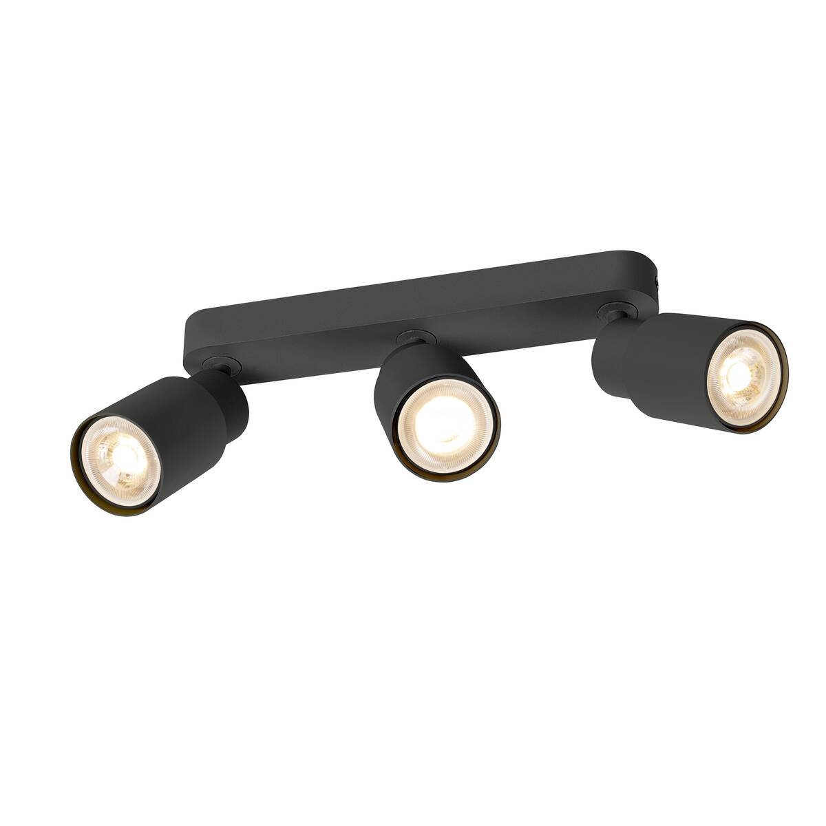 LA 1008320 PURI 2.0 Tube nástěnné a stropní svítidlo, dlouhé provedení, 3 x max. 6W GU10, černé - BIG WHITE (SLV)