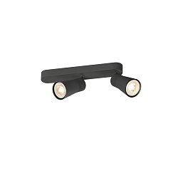 Obrázek pro produkt PURI 2.0 Cone nástěnné a stropní svítidlo, asymetrické, 2 x max. 6W GU10, černé - BIG WHITE (SLV)