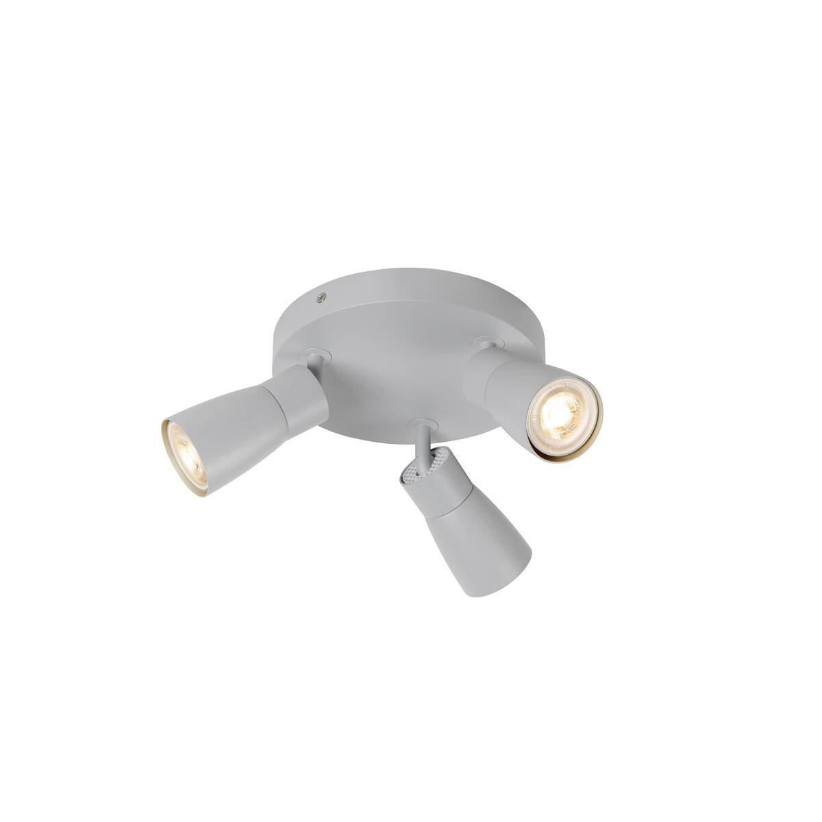 LA 1008343 PURI 2.0 Dome nástěnné a stropní svítidlo, kulaté, 3 x max. 6W GU10, šedá - BIG WHITE (SLV)