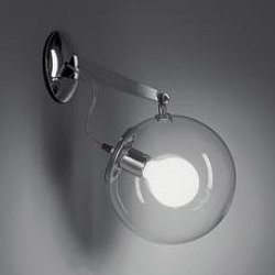 Obrázek pro produkt Nástěnné svítidlo MICONOS PARETE 1x20W chrom, foukané sklo - ARTEMIDE