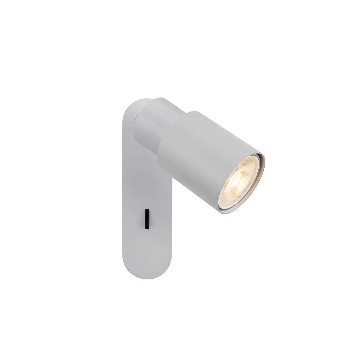 LA 1008299 PURI 2.0 Tube nástěnné a stropní svítidlo, vypínač, obdélníkový, 1x max. 6W GU10, šedá - BIG WHITE (SLV)