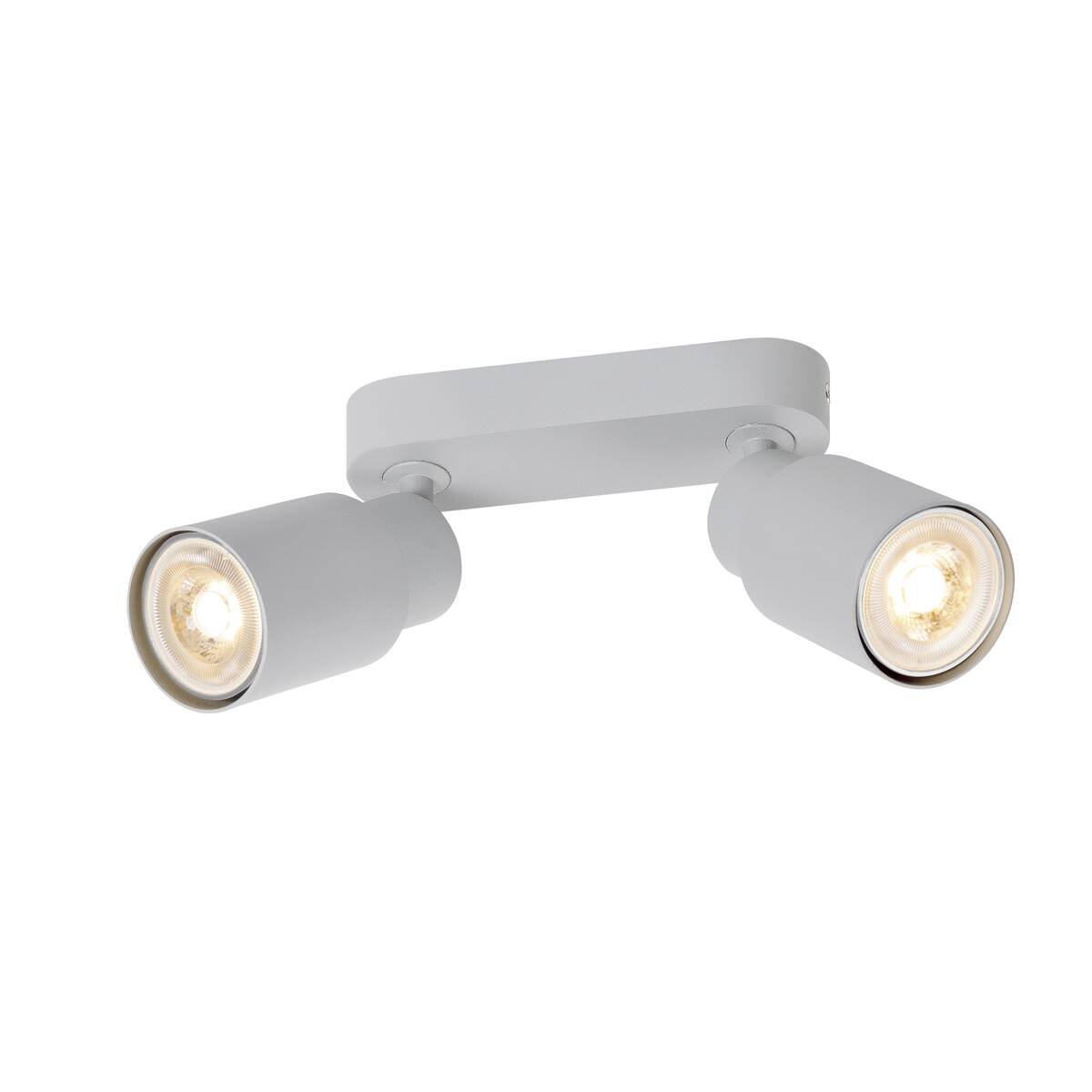 LA 1008364 PURI 2.0 Tube nástěnné a stropní svítidlo pro povrchovou montáž, dlouhé, 2 x max. 6W GU10, šedá barva - BIG WHITE (SLV)