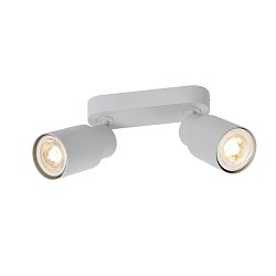 Obrázek pro produkt PURI 2.0 Tube nástěnné a stropní svítidlo pro povrchovou montáž, dlouhé, 2 x max. 6W GU10, šedá barva - BIG WHITE (SLV)