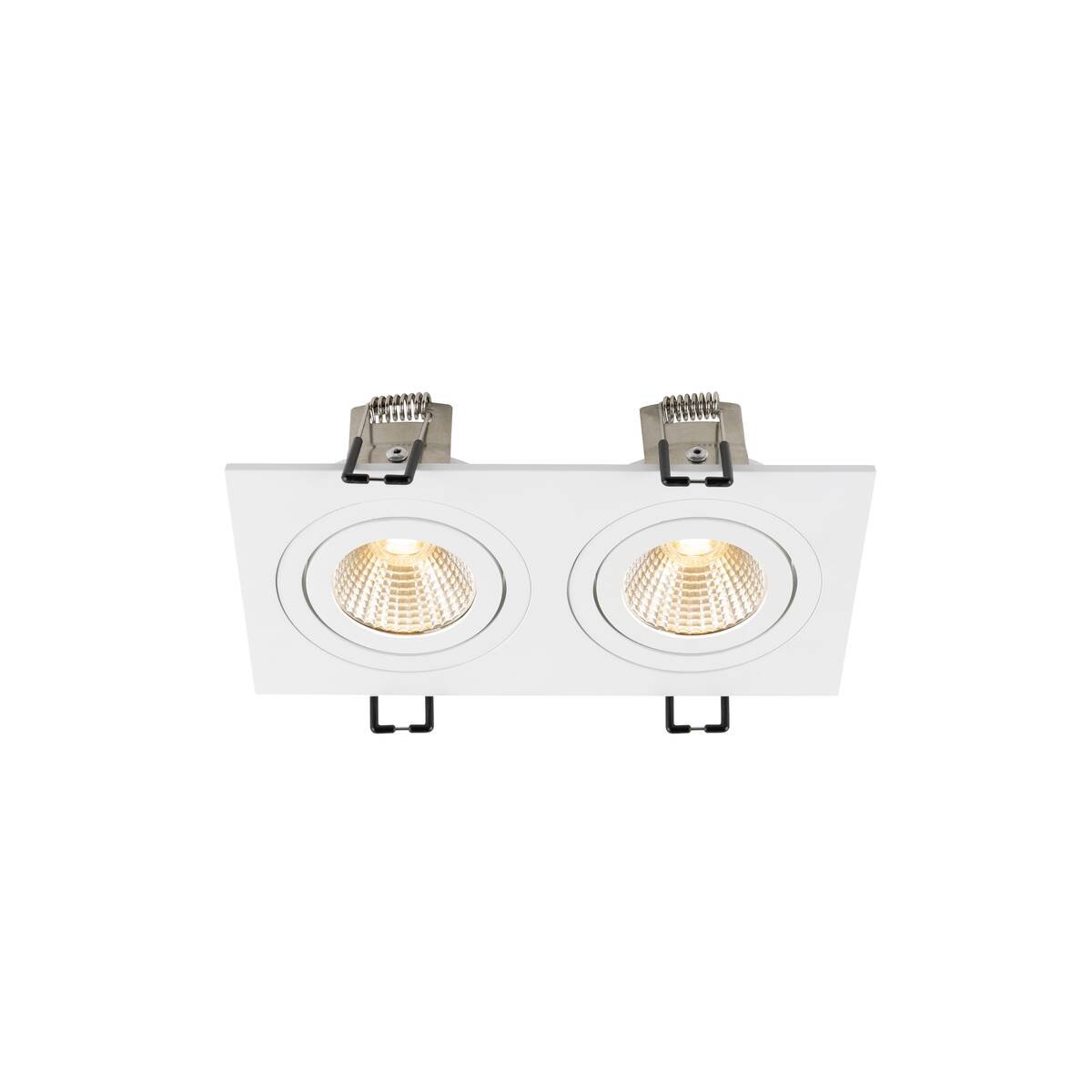 LA 1008511 NEW TRIA® 155 zapuštěné stropní svítidlo, čtvercové, 2700K, dvoulampa, PHASE, 38°, bílé - BIG WHITE (SLV) (obrázek 3)