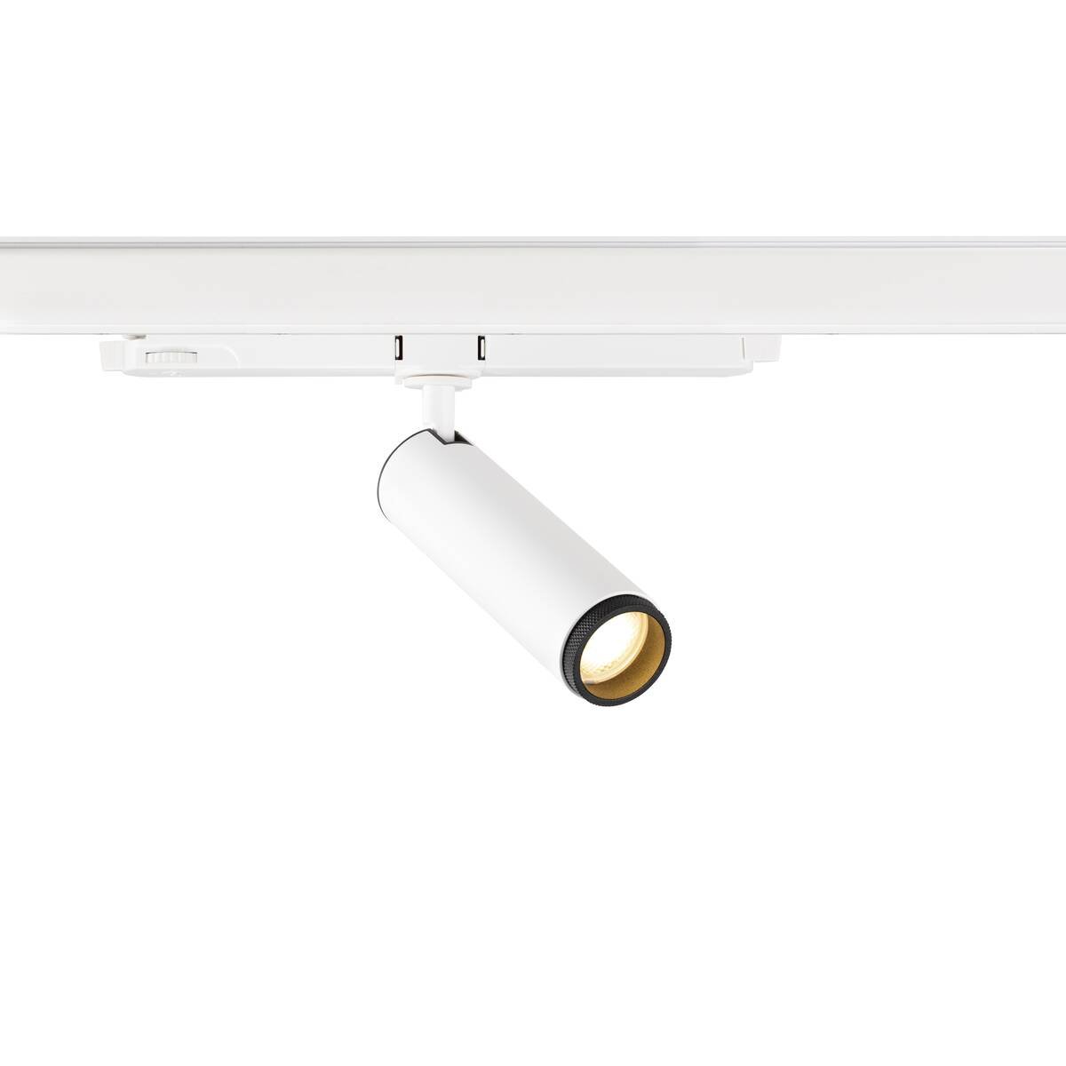 LA 1008439 GRIP! M 3~ spot, válcový, 2000-3000K, 15W, DALI, dim-to-warm, touch, 42°, bílý / černý - BIG WHITE (SLV)