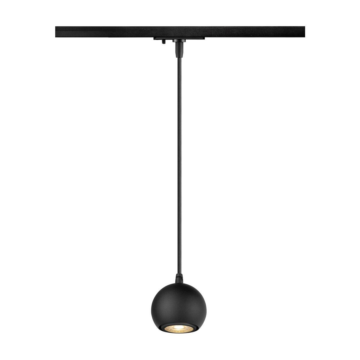 LA 1008168 LIGHT EYE® 90 1~ závěsné svítidlo, GU10, délka závěsu 150cm, 1x max. 6W, matte black - BIG WHITE (SLV)