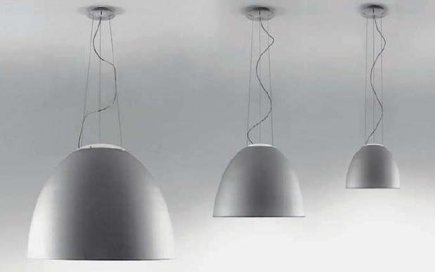 AR A244010 Závěsné svítidlo NUR MINI 1x160W přírodní hliník průměr 36cm - ARTEMIDE (obrázek 3)