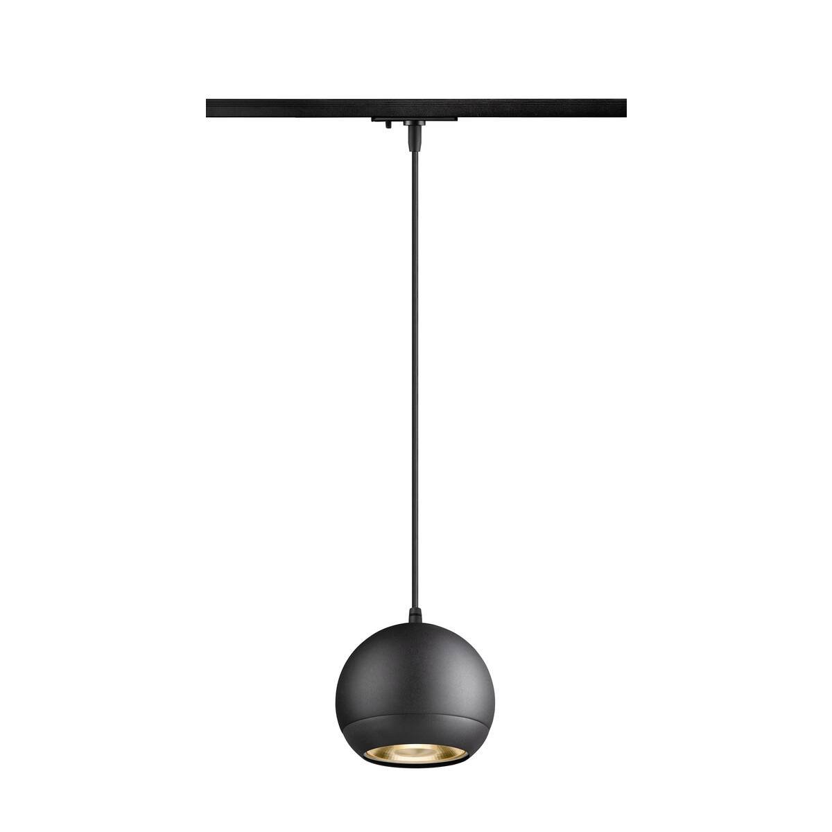 LA 1008174 LIGHT EYE® 150 1~ závěsné svítidlo, GU10, délka závěsu 150cm, 1x max. 13W, matně černá - BIG WHITE (SLV)