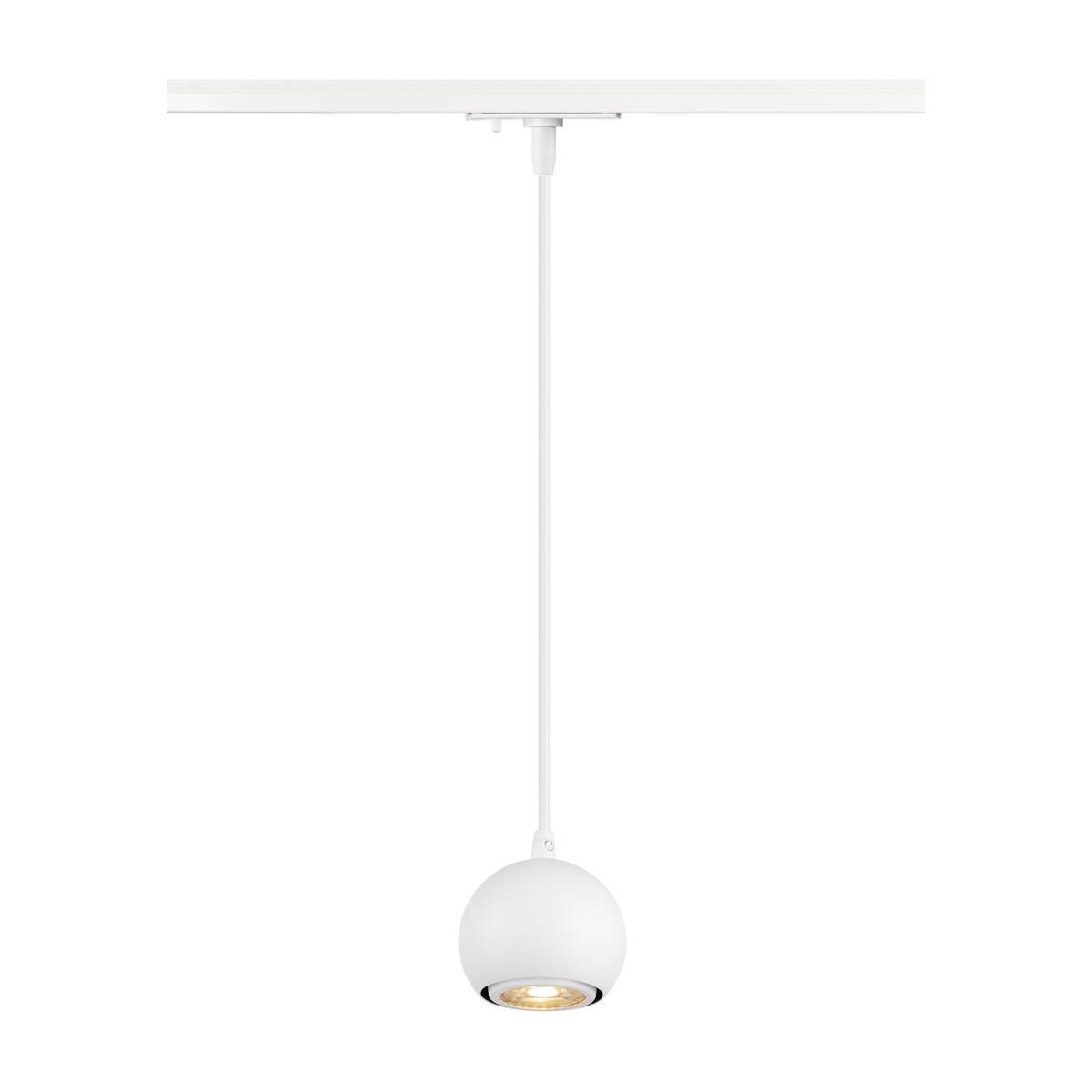 LA 1008169 LIGHT EYE® 90 1~ závěsné svítidlo, GU10, délka závěsu 150cm, 1x max. 6W, matně bílá - BIG WHITE (SLV)