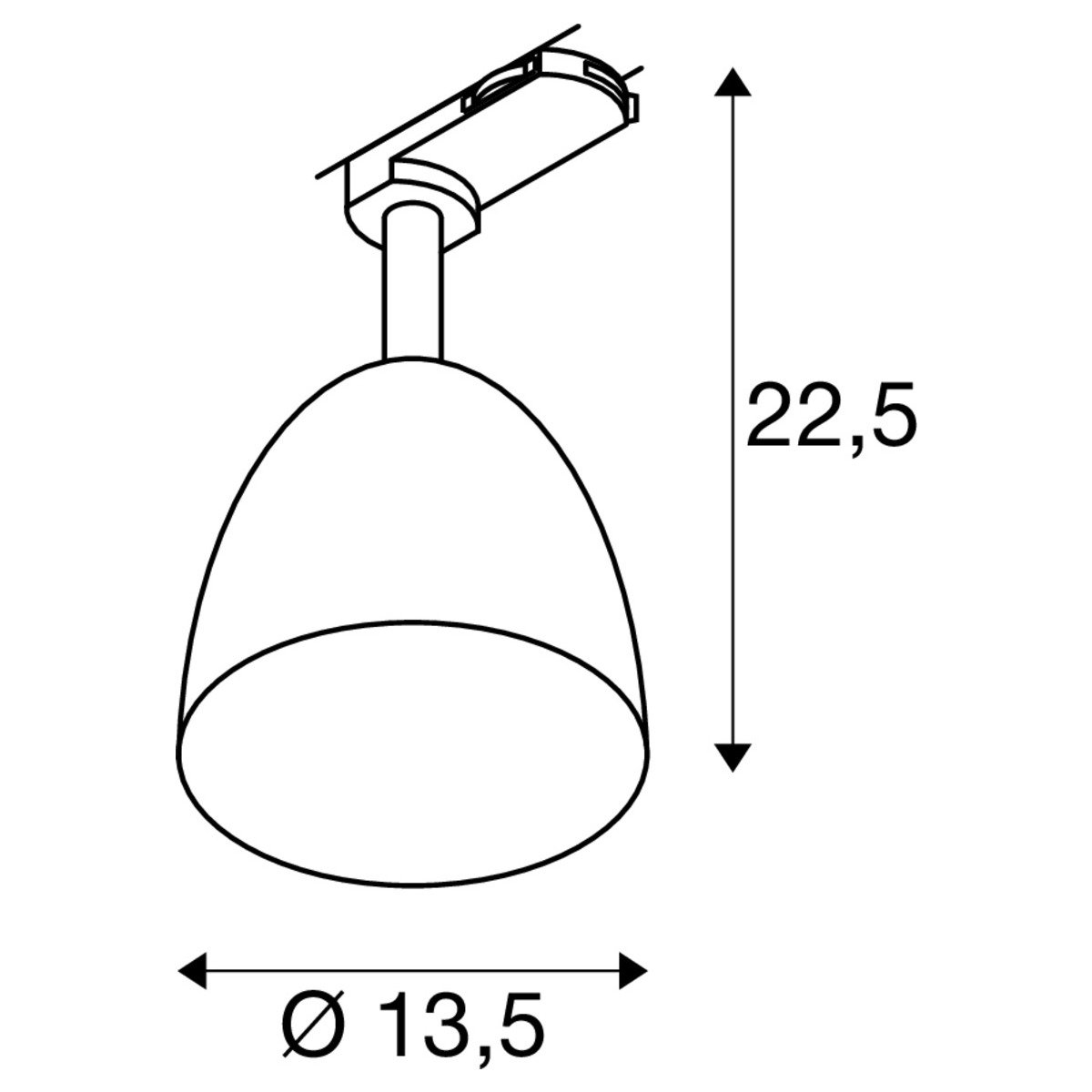 LA 1008055 PARA CONE 14 svítidlo 3fázový systém, GU10, černá/zlatá - BIG WHITE (SLV) (obrázek 4)
