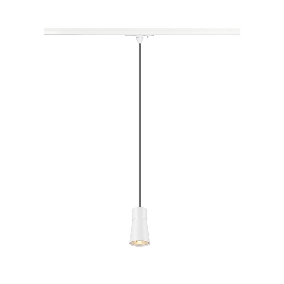 LA 1008260 PURI 2.0 Cone 1~ závěsné světlo, GU10, délka závěsu 200cm, 1x max. 6W, bílá barva. - BIG WHITE (SLV)