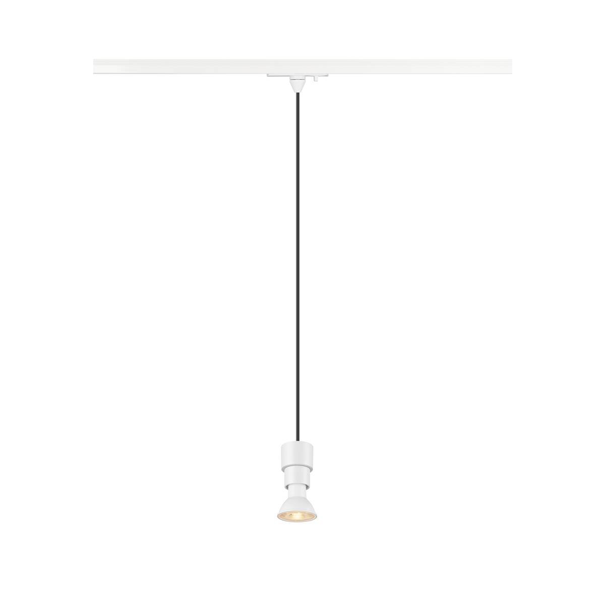LA 1008208 PURI 2.0 Basic 1~ Závěsné svítidlo, GU10, Délka závěsu 200cm, 1x max. 6W, bílá - BIG WHITE (SLV)