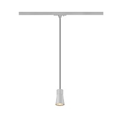 Obrázek pro produkt PURI 2.0 Cone 1~ závěsné světlo, GU10, délka závěsu 200cm, 1x max. 6W, šedá barva - BIG WHITE (SLV)