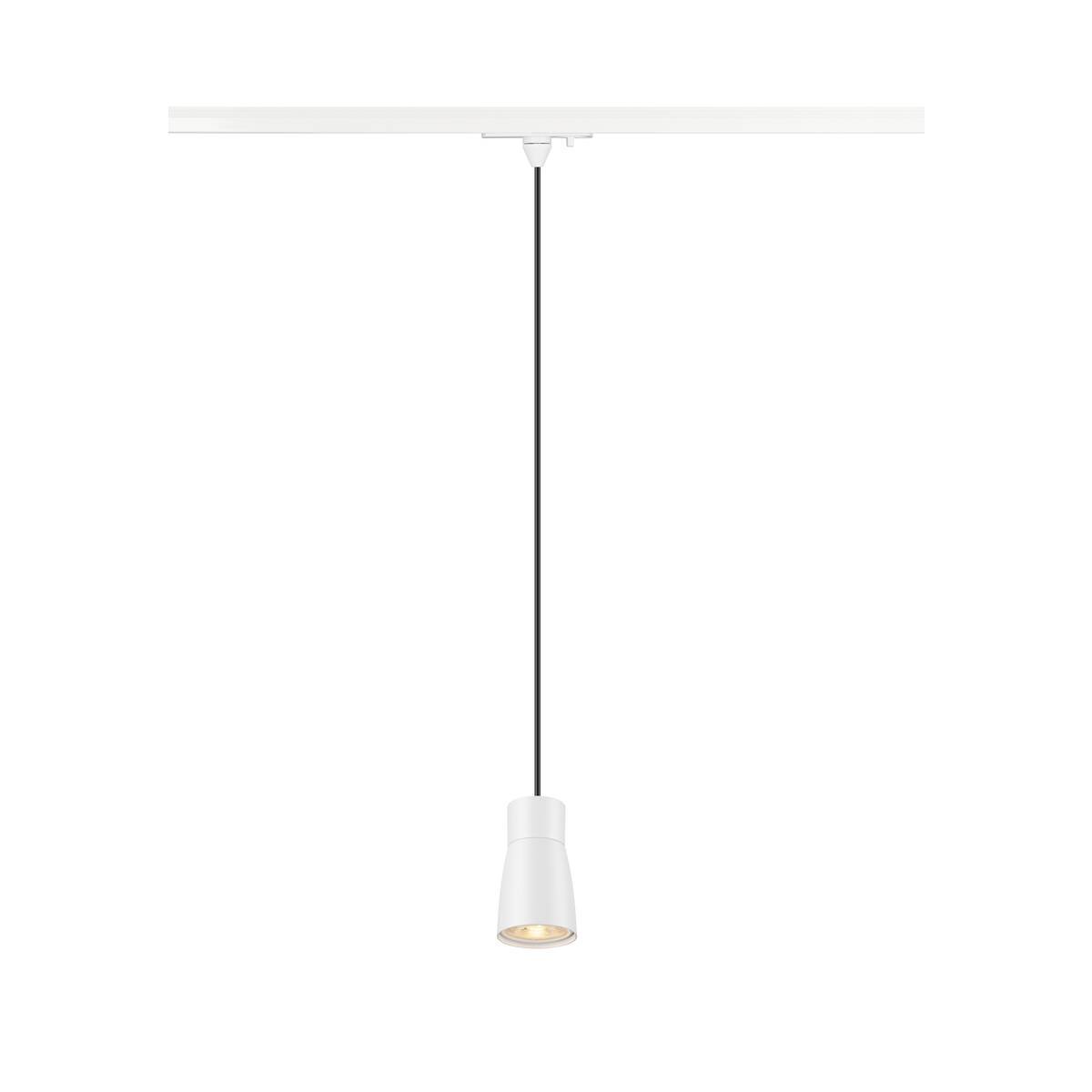 LA 1008264 PURI 2.0 Dome 1~ závěsné světlo, GU10, délka závěsu 200cm, 1x max. 6W, bílá barva. - BIG WHITE (SLV)