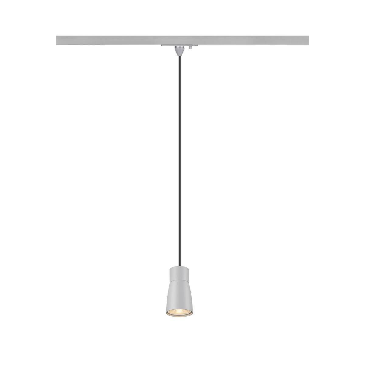 LA 1008265 PURI 2.0 Dome 1~ závěsné světlo, GU10, délka závěsu 200cm, 1x max. 6W, šedá barva - BIG WHITE (SLV)