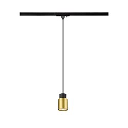 Obrázek pro produkt PURI 2.0 Tube 1~ závěsné světlo, GU10, délka závěsu 200cm, 1x max. 6W, černá/zlatá - BIG WHITE (SLV)