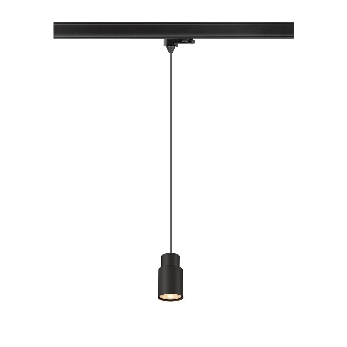 LA 1008275 PURI 2.0 Tube 3~ závěsné světlo, GU10, délka závěsu 200 cm, 1x max. 6W, černá - BIG WHITE (SLV)