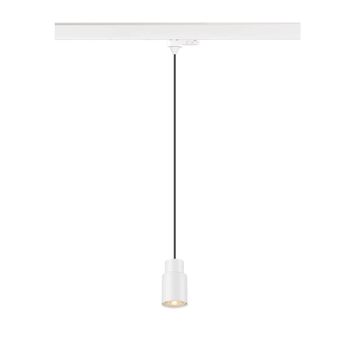 LA 1008277 PURI 2.0 Tube 3~ závěsné světlo, GU10, délka závěsu 200cm, 1x max. 6W, bílá barva - BIG WHITE (SLV)