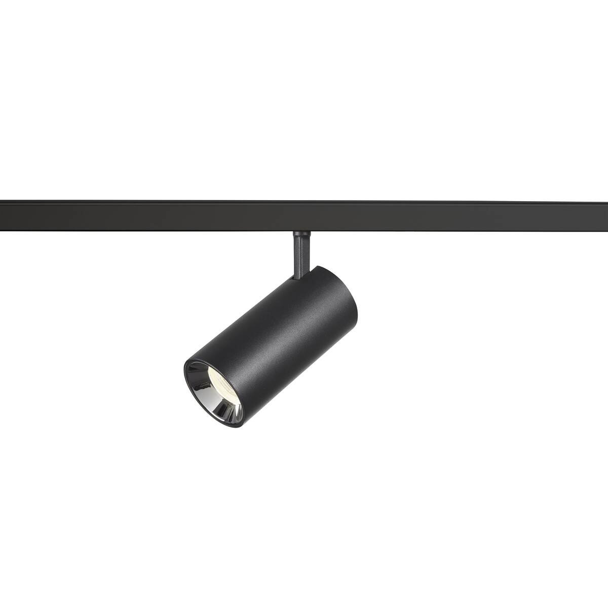 LA 1006746 NUMINOS® S 48V TRACK DALI spot, černý / chrom, 16W, 1200lm, 4000K, CRI90, 40° - BIG WHITE (SLV)
