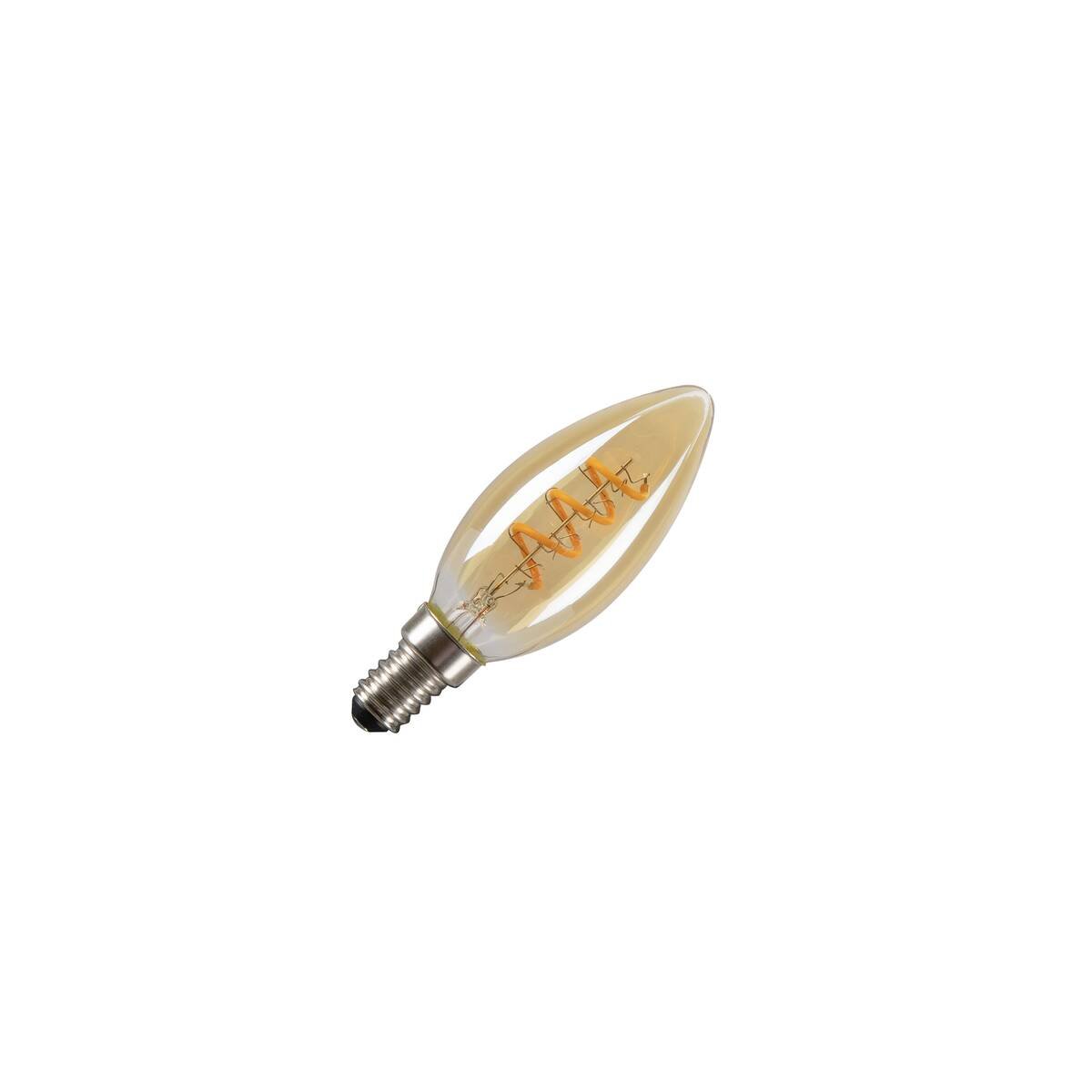 LA 1008647 LED C35 LED-žárovka, zlatá, E14, 2W, 1800K - BIG WHITE (SLV)