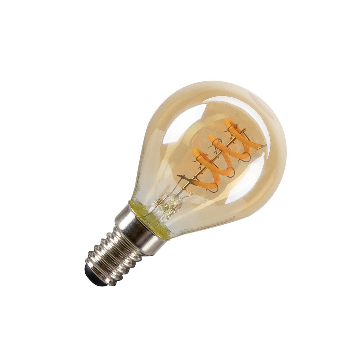 LA 1008649 LED G45 LED žárovka, zlatá, E14, PHASE, 2W, 1800K - BIG WHITE (SLV)