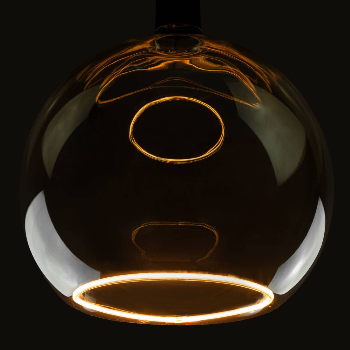 LA 1008165 LED Plovoucí koule 300 LED žárovka, kouřově černá, E27, PHASE, 8W, 1900K - BIG WHITE (SLV)