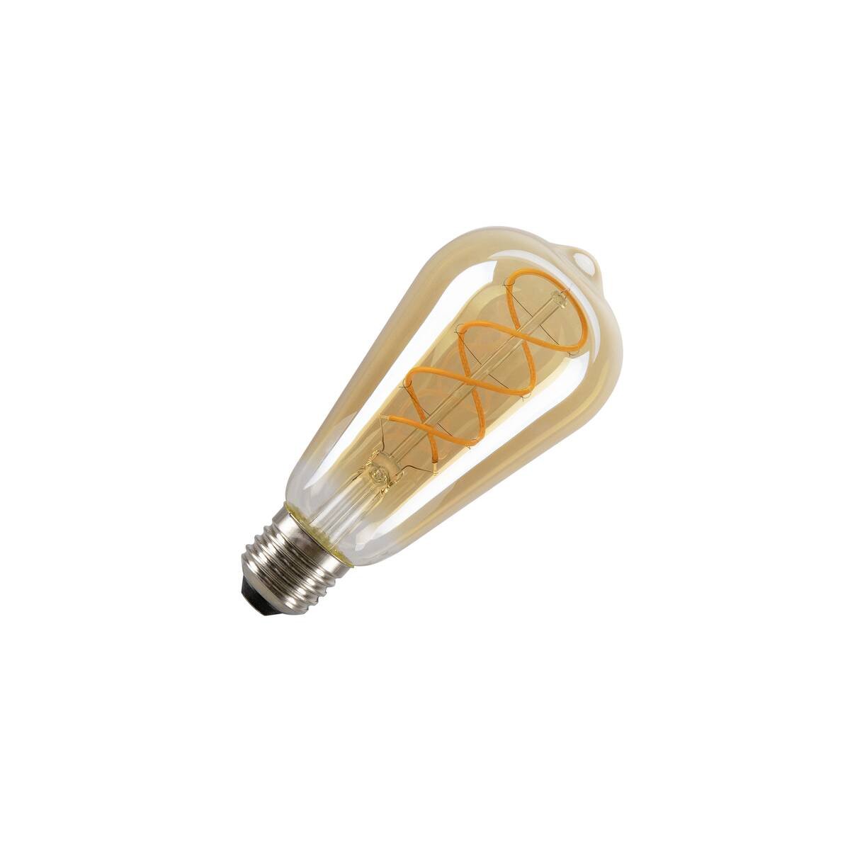 LA 1008646 LED ST64 LED-žárovka, zlatá, E27, 4W, 2000K - BIG WHITE (SLV)