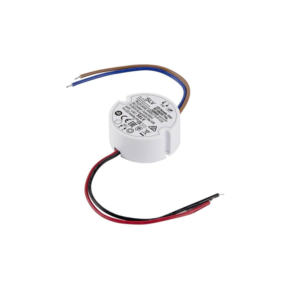 LA 1008658 LED ovladač 10W 350mA, kulatý - BIG WHITE (SLV)