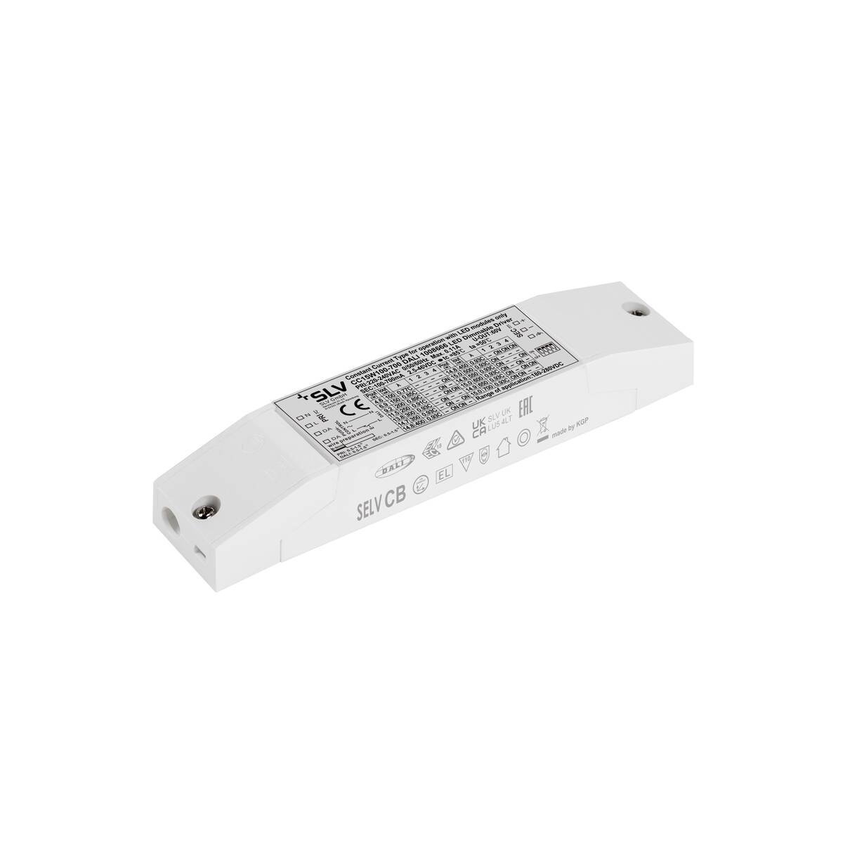 LA 1008666 LED ovladač 15W 100-700mA, DALI - BIG WHITE (SLV) (obrázek 3)